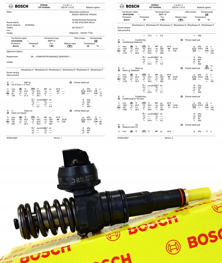 INJECTION UNIT INJECTION 0414720306 VW PASSAT B6 2.0 TDI Product image