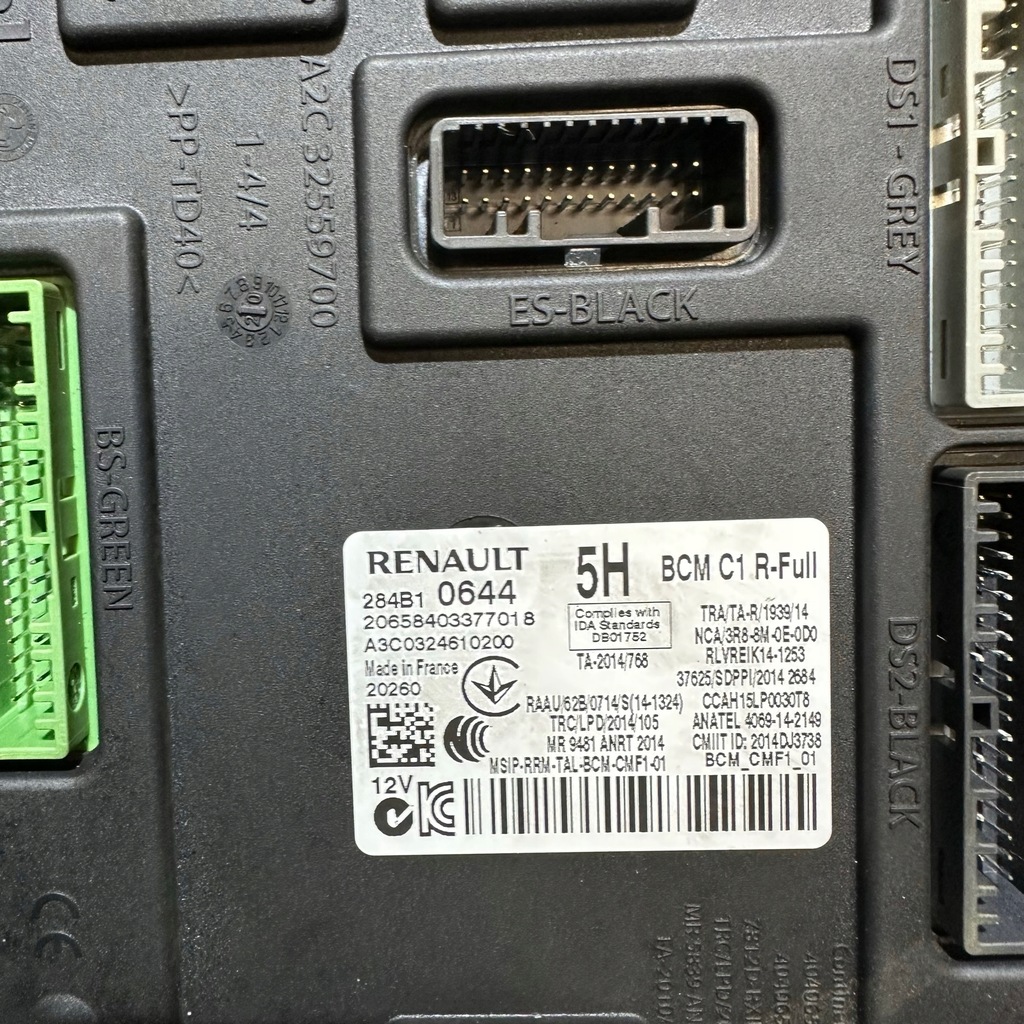 RENAULT SCENIC IV 1.7 DCI KOMPUTER BCM 237104330S 284B10644R 487006831R Product image